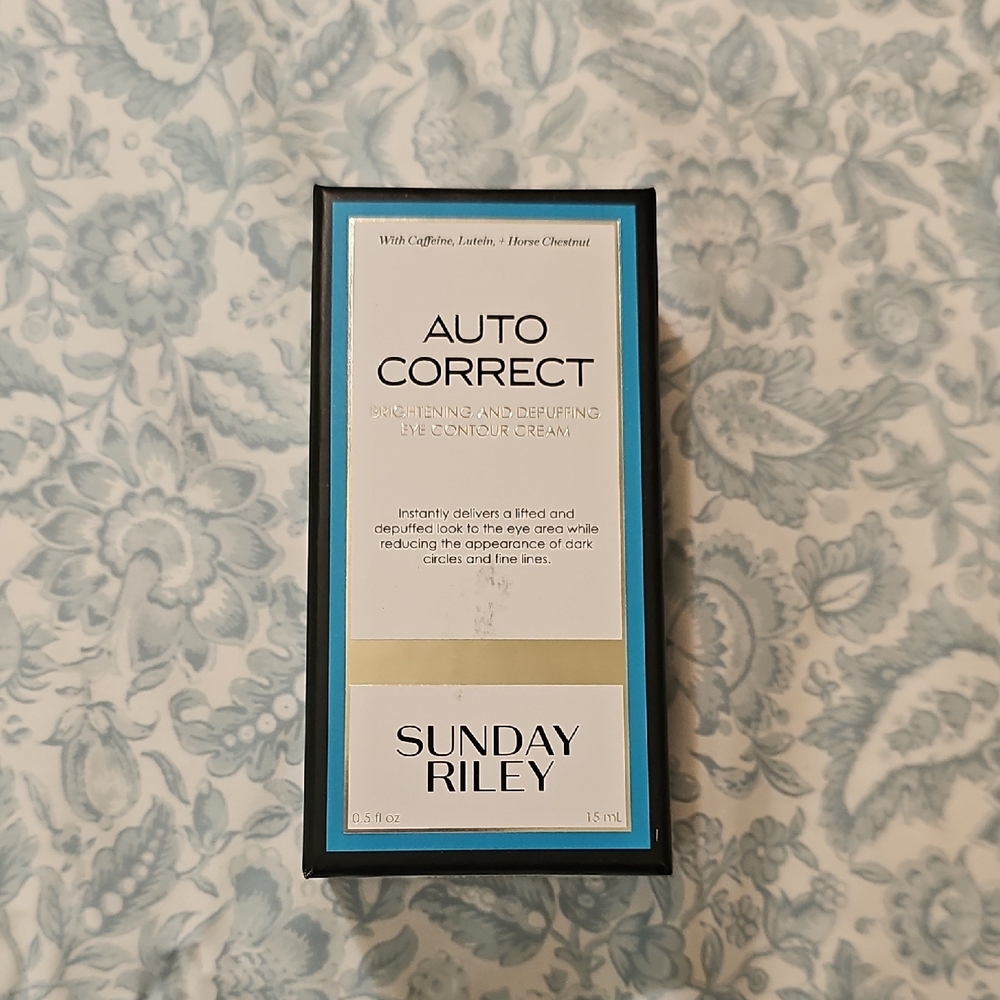 Sunday Riley Auto Correct Eye Brightening and Depuffing eye contour cream